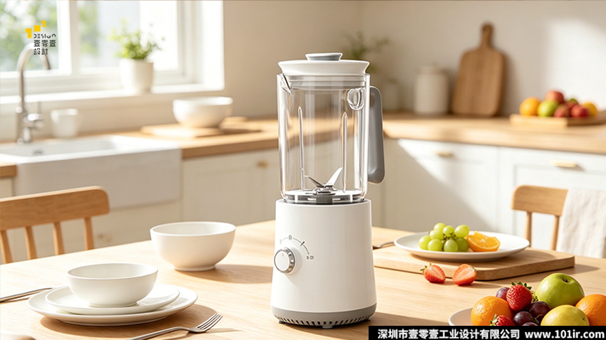 家用料理機三件套,壓桿橙汁機,電動橙汁機,多功能攪拌機,家用料理機設計,壹零壹工業設計、廚房小家電設計